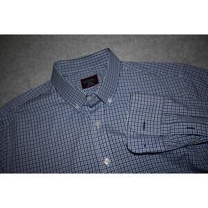 UNTUCKit Dress Shirt Button Up Mens Size Medium Slim Fit Blue Plaids